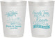Personalized Wedding 10 oz Frosted Cups - Beach | 358