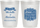 Personalized Wedding 10 oz Frosted Cups - Love Story | 359