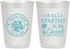 Personalized Wedding 10 oz Frosted Cups - Started On The Beach | 362