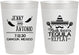 Personalized Wedding 10 oz Frosted Cups - Fiesta Siesta Tequila Repeat | 369
