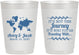Personalized Wedding 10 oz Frosted Cups - Journey Traveling With | 374