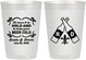 Personalized Wedding 10 oz Frosted Cups - Fleur De Lis | 378
