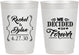 Personalized Wedding 10 oz Frosted Cups - We Decided On Forever | 386