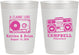 Personalized Wedding 10 oz Frosted Cups - Class Love Cassette Tape | 389