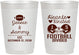 Personalized Wedding 10 oz Frosted Cups - Hearts United Football | 395