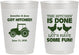 Personalized Wedding 10 oz Frosted Cups - Got Hitched Tractor | 397