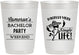 Personalized Bachelor Party 10 oz Frosted Cups - Hast La Vista Single Life | 40003