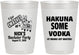 Personalized Bachelor Party 10 oz Frosted Cups - Fiesta Mexican | 40004