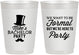 Personalized Bachelor Party 10 oz Frosted Cups - Formal | 40007