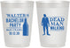 Personalized Bachelor Party 10 oz Frosted Cups - Dead Man Walking | 40011