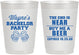 Personalized Bachelor Party 10 oz Frosted Cups - Beer | 40014