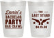 Personalized Bachelor Party 10 oz Frosted Cups - The Last Stand | 40016