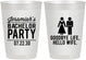 Personalized Bachelor Party 10 oz Frosted Cups - Goodbye Life Hello Wife | 40019