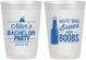 Personalized Bachelor Party 10 oz Frosted Cups - Brews And Boobs | 40022
