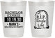 Personalized Bachelor Party 10 oz Frosted Cups - Rip Single Life | 40028