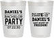 Personalized Bachelor Party 10 oz Frosted Cups - Last Night Of Freedom | 40029