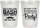 Personalized Bachelor Party 10 oz Frosted Cups - Formal | 40030