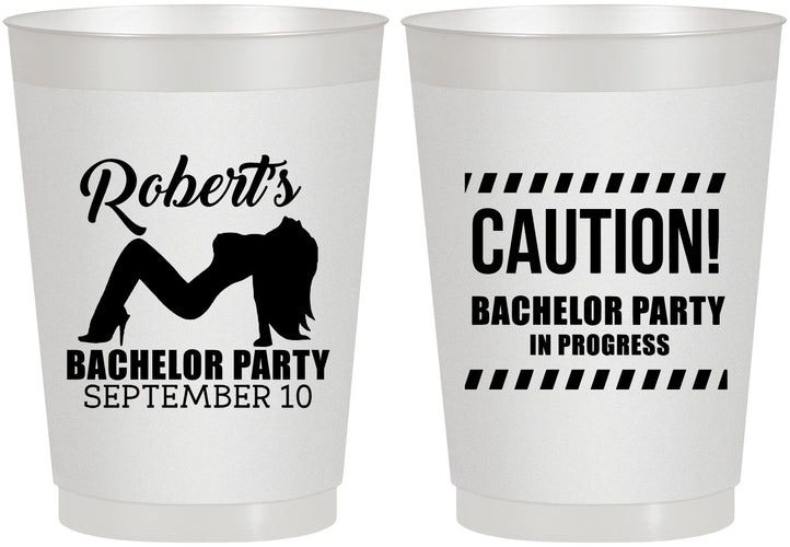 Personalized Bachelor Party 10 oz Frosted Cups - Strip Club | 40037