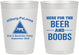 Personalized Bachelor Party 10 oz Frosted Cups - Beer And Boobs | 40040