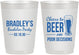 Personalized Bachelor Party 10 oz Frosted Cups - Beer Pour Decisions | 40045