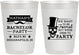 Personalized Bachelor Party 10 oz Frosted Cups - Formal Skeleton | 40048