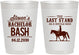 Personalized Bachelor Party 10 oz Frosted Cups - The Last Stand | 40050