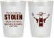 Personalized Bachelor Party 10 oz Frosted Cups - Stolen | 40053