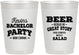 Personalized Bachelor Party 10 oz Frosted Cups - Great Story | 40057
