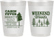 Personalized Bachelor Party 10 oz Frosted Cups - Camping | 40065