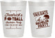 Personalized Bachelor Party 10 oz Frosted Cups - Football | 40067