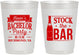 Personalized Bachelor Party 10 oz Frosted Cups - Stock The Bar | 40073