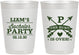 Personalized Bachelor Party 10 oz Frosted Cups - Hunt Is Over | 40082