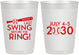 Personalized Bachelor Party 10 oz Frosted Cups - Baseball | 40087
