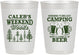 Personalized Bachelor Party 10 oz Frosted Cups - Camping | 40091