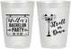 Personalized Bachelor Party 10 oz Frosted Cups - Mardi Gras | 40092