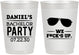Personalized Bachelor Party 10 oz Frosted Cups - We Fucked Up | 40099