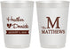 Personalized Wedding 10 oz Frosted Cups - Monogram | 402