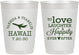 Personalized Wedding 10 oz Frosted Cups - Love Laughter Happily | 404