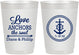 Personalized Wedding 10 oz Frosted Cups - Love Anchors The Soul | 405