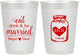 Personalized Wedding 10 oz Frosted Cups - Mason Jar | 415
