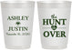 Personalized Wedding 10 oz Frosted Cups - The Hunt Is Over | 422