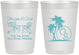 Personalized Wedding 10 oz Frosted Cups - Beach | 423