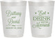 Personalized Wedding 10 oz Frosted Cups - Eat Drink Be Married | 430