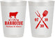 Personalized Wedding 10 oz Frosted Cups - I Do Barbecue Bbq | 433