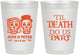 Personalized Wedding 10 oz Frosted Cups - Til Death Do Us Part | 441