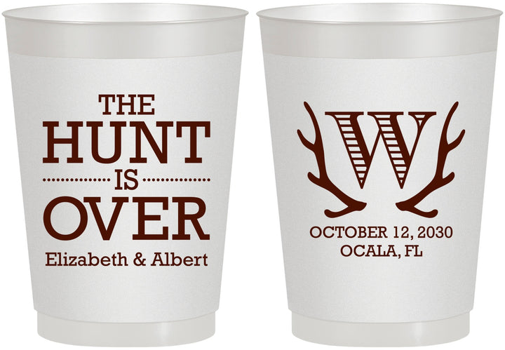 Personalized Wedding 10 oz Frosted Cups - Monogram | 442