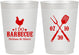Personalized Wedding 10 oz Frosted Cups - I Do Barbecue Bbq | 445