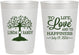 Personalized Wedding 10 oz Frosted Cups - Love And Happiness | 451