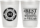 Personalized Wedding 10 oz Frosted Cups - Las Vegas | 457