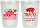 Personalized Wedding 10 oz Frosted Cups - I Do Barbecue Bbq | 470